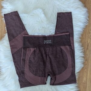 PINK Victoria's Secret Seamless Leggings Dark Mauve